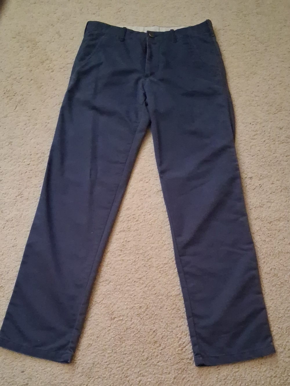 LK Life Well Made Navy Straight-Leg Chino Pants with Repreve, Causal,  30x32